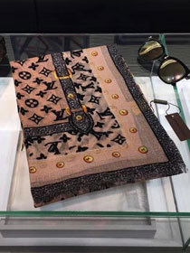 2018 louis vuitton top quality scarf L352 coffee