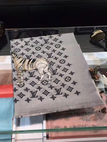 2018 louis vuitton top quality scarf L353 grey