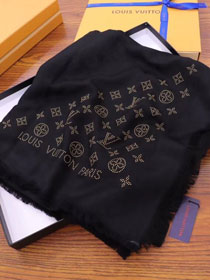 2018 louis vuitton top quality scarf L355 black
