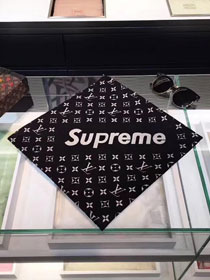 2018 louis vuitton top quality supreme scarf L168 black