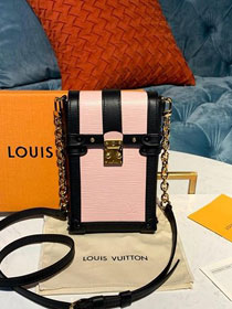 2019 Louis vuitton original epi leather pochette trunk verticale M67872 pink