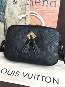louis vuitton monogram empreinte saintonge bag M44593 black