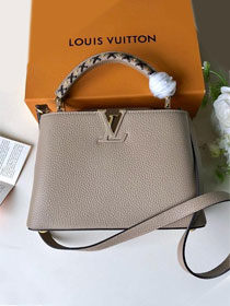2019 louis vuitton original calfskin capucines bb M52384 grey
