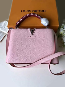 2019 louis vuitton original calfskin capucines bb M52384 pink