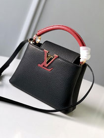 2019 louis vuitton original calfskin capucines bb M54200 black