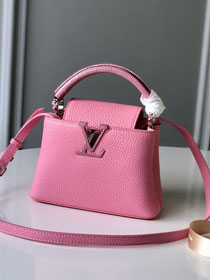 2019 louis vuitton original calfskin capucines bb M54200 pink