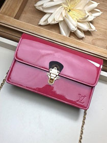 2019 louis vuitton original calfskin cherrywood chain wallet M63306 burgundy