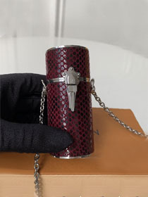 2019 louis vuitton original calfskin lipstick case MP2407 bordeaux
