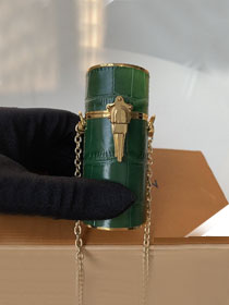 2019 louis vuitton original calfskin lipstick case MP2407 green