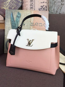louis vuitton original calfskin lockme ever bag M52787 pink