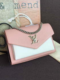 louis vuitton original calfskin mylockme bb bag M52777 pink