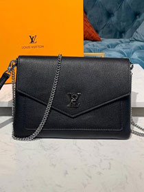 2019 louis vuitton original calfskin mylockme pochette M63926 black