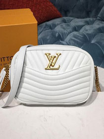 2021 louis vuitton original calfskin new wave camera bag M53863 white