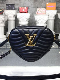 2019 louis vuitton original calfskin new wave heart bag M52796 black