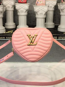 2019 louis vuitton original calfskin new wave heart bag M53769 pink