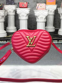 2019 louis vuitton original calfskin new wave heart bag M53769 red