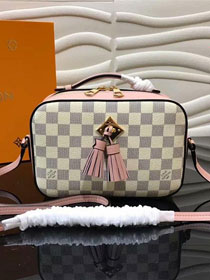 2019 louis vuitton original damier azur saintonge bag N40155 pink