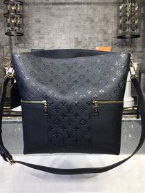 2019 louis vuitton original monogram empreinte melie hobo M44014 black