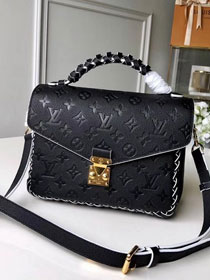 2019 louis vuitton original monogram empreinte metis M43942 black