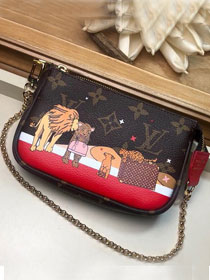 2019 louis vuitton original monogram mini pochette m58009 red