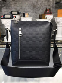 2019 louis vuitton original monogram shadow calfskin Danube bag M80376 black