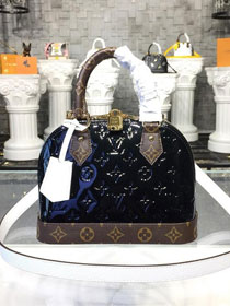 2019 louis vuitton original vernis leather alma BB M44389 black