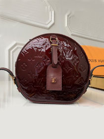 2019 louis vuitton original vernis leather boite chapeau souple M54100 bordeaux
