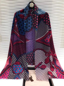 2019 louis vuitton top quality scarf L358 blue