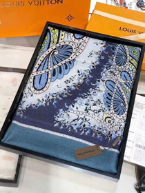 2019 louis vuitton top quality scarf L359 blue