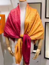 2019 louis vuitton top quality scarf L360 red