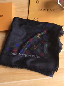 2019 louis vuitton top quality scarf L361 black