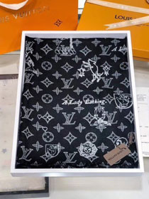 2019 louis vuitton top quality scarf L362 black