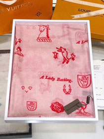 2019 louis vuitton top quality scarf L362 pink