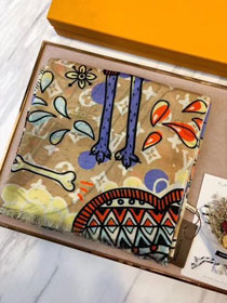 2019 louis vuitton top quality scarf L366 yellow