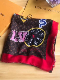 2019 louis vuitton top quality scarf L371 coffee
