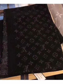 2019 louis vuitton top quality scarf L373 black