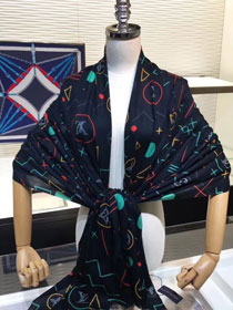 2019 louis vuitton top quality scarf L374 black