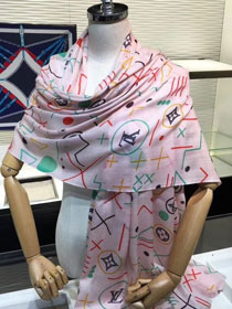 2019 louis vuitton top quality scarf L374 pink