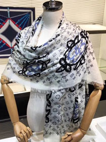 2019 louis vuitton top quality scarf L375 white