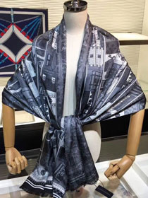 2019 louis vuitton top quality scarf L379 grey