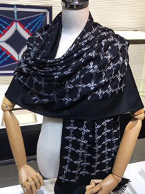 2019 louis vuitton top quality scarf L380 black