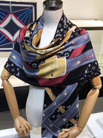 2019 louis vuitton top quality scarf L390 black