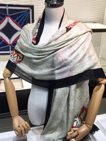 2019 louis vuitton top quality scarf L393 white