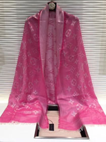 2019 louis vuitton top quality scarf L394 rose red