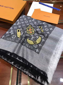 2019 louis vuitton top quality scarf L399 grey