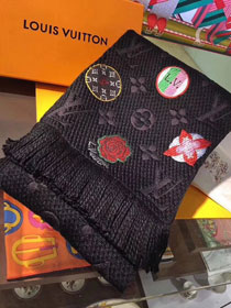 2019 louis vuitton top quality scarf L402 black