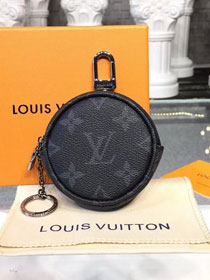 Louis vuitton Monogram pouch bag charm and key holder M62796