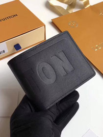 Louis vuitton dark Infinity leather Multiple wallet m63235