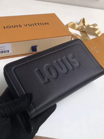 Louis vuitton dark Infinity leather zippy wallet m60017