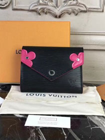 Louis vuitton epi leather Victorine wallet M62980 black
